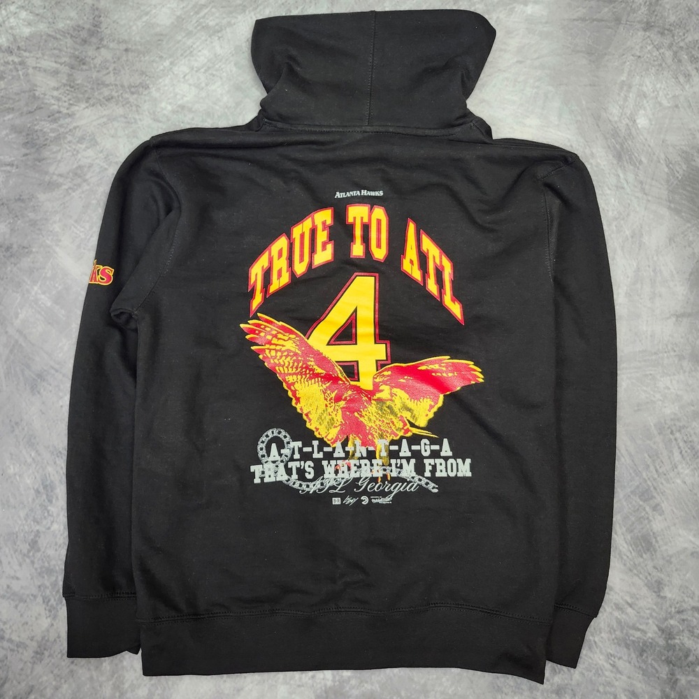 NWT Mitchell Ness x Bleacher Report Atlanta Hawks Lil Baby NBA Hoodie Mens M